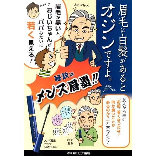 ビナ薬粧 メンズ眉墨 ブラック アイブロウ 眉毛 白毛隠し | ビナ薬粧 | 02