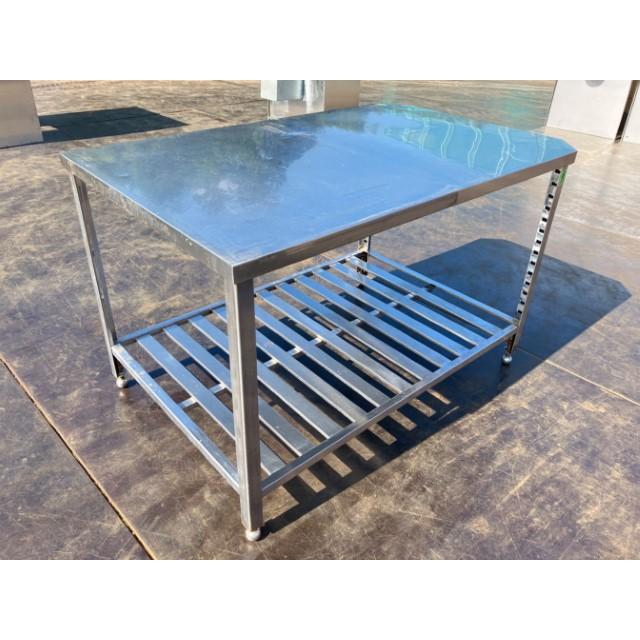 作業台 キッチン 物置台 調理台 1350×850×800 ステンレス 業務用