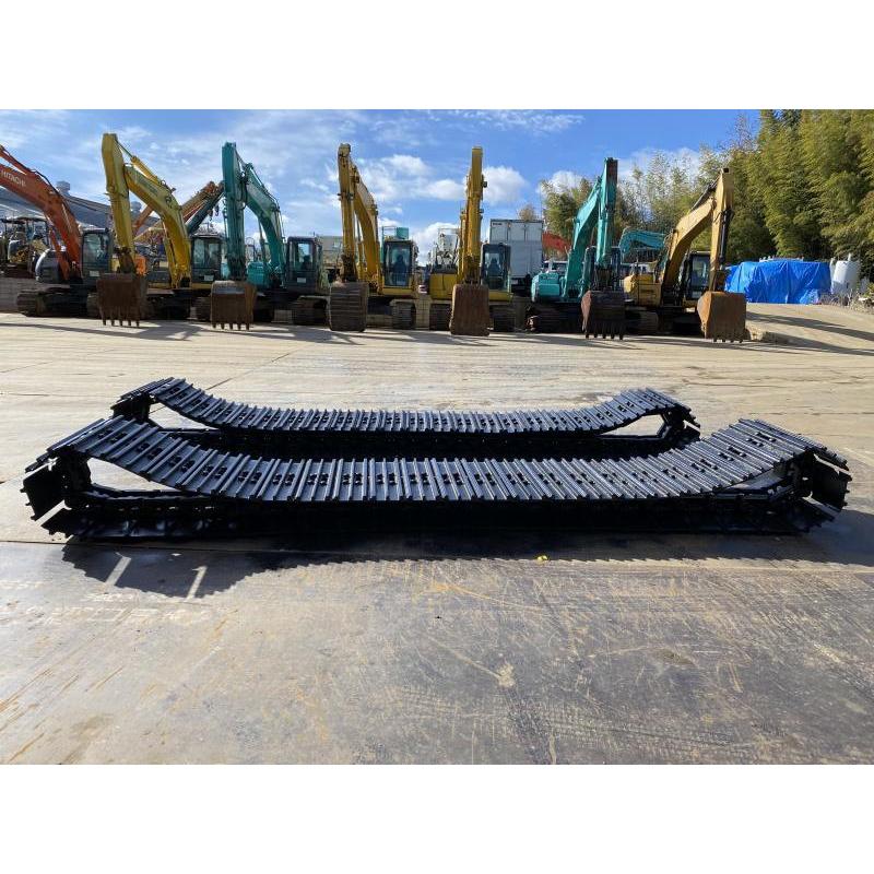 鉄シューセット ワイドシュー 鉄キャタ ユンボ用パーツ 0.7m3 重機 ショ …