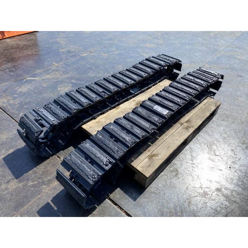 ユムアイテム 鉄シュー＋パッドセット 鉄キャタ ユンボ用パーツ 日立 ZX20U用