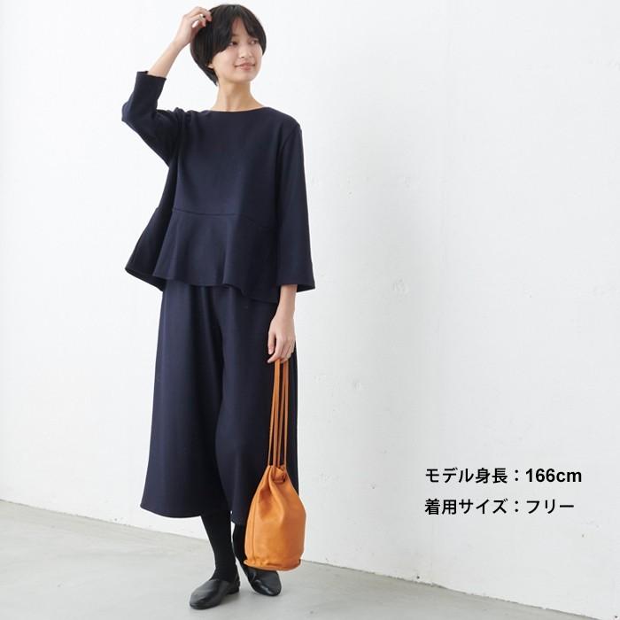 トップス レディース 40代 50代 秋冬 圧縮ウール100% ペプラムプルオーバー 日本製 暖かい 防寒 | TOKYO BASIC | 14