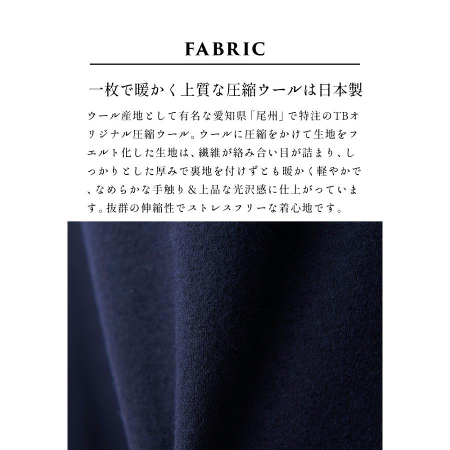 ジャケット レディース 圧縮ウール100 テーラード 三つボタン ジャケット 日本製 So 1911 01 Tokyobasic 通販 Yahoo ショッピング