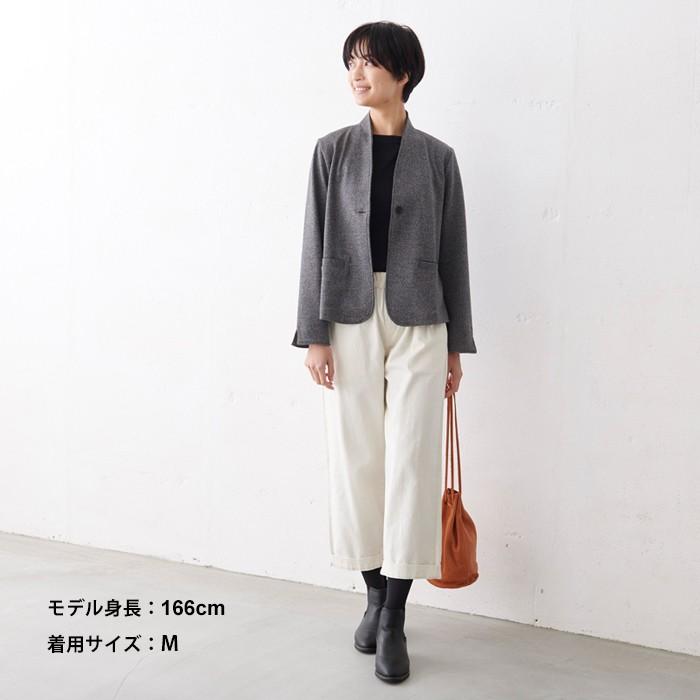 卒業式 服 母 40代 50代 ジャケット ウール混360度ストレッチ ノーカラージャケット 日本製 So 1911 06 Tokyobasic 通販 Yahoo ショッピング
