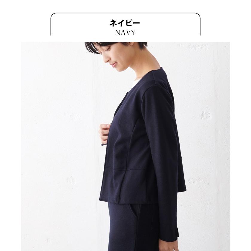 卒業式 母 服装 パンツスーツ 40代 入学式 ママ セレモニースーツ 日本製 50代 圧縮ウール ノーカラー ジャケット ガウチョ パンツ 爆買 | TOKYO BASIC | 13