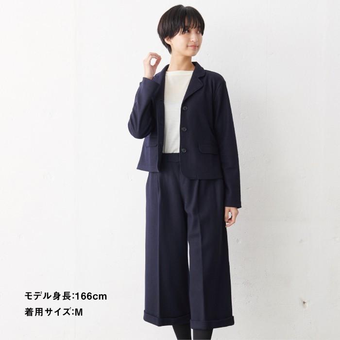 LLサイズ ジャケット レディース 入学式 卒業式 圧縮 ウール100% テーラード 三つボタン ジャケット 日本製 暖かい 防寒 | TOKYO BASIC | 12