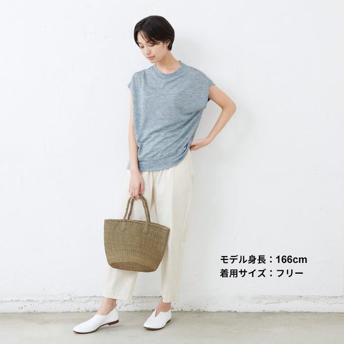 カットソー レディース 速乾 プレミアム リネン100％  フレンチスリーブ 日本製 40代 50代 爆買 | TOKYO BASIC | 18