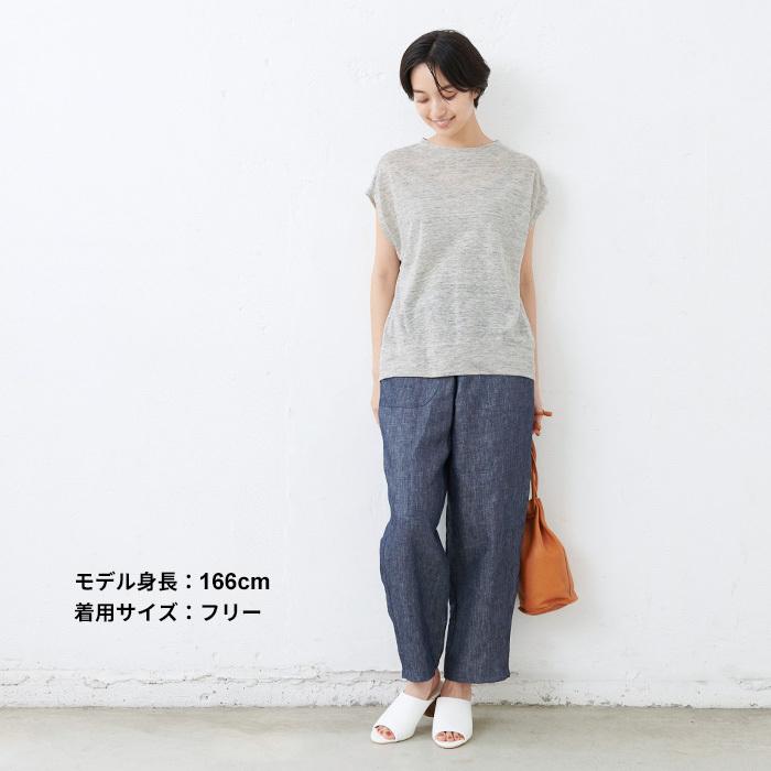カットソー レディース 速乾 プレミアム リネン100％  フレンチスリーブ 日本製 40代 50代 爆買 | TOKYO BASIC | 15