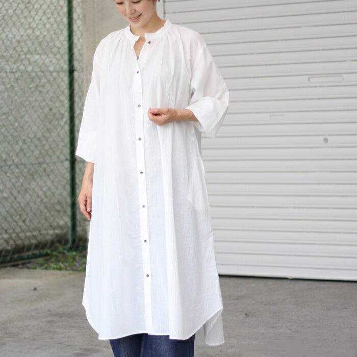 春服 春 服装 レディース 40代 50代 シャツワンピース ワッシャーローン シャツワンピース 日本製 Tb 1907 11 Tokyobasic 通販 Yahoo ショッピング