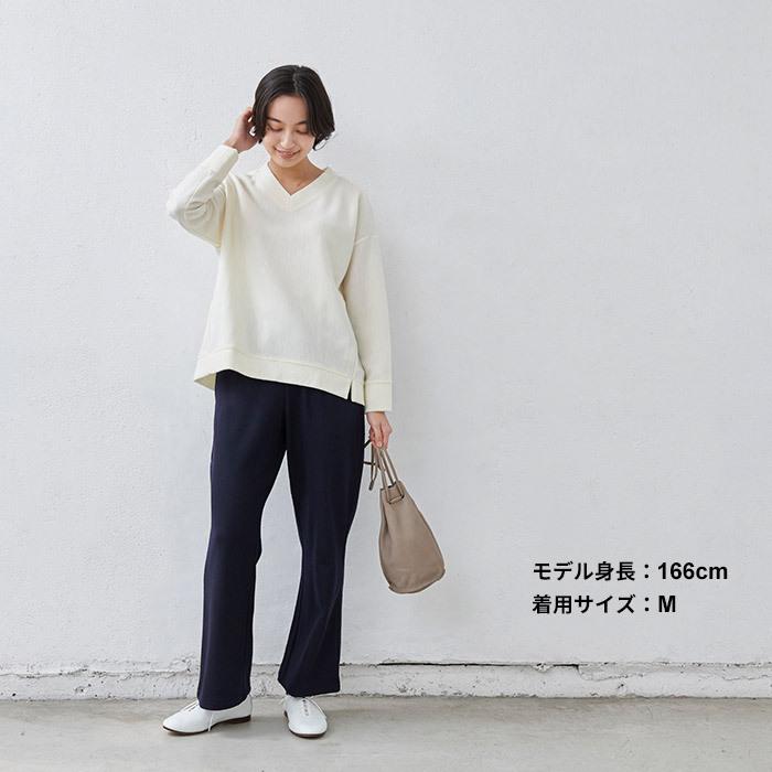 フレアパンツ 冬 レディース 圧縮ウール100％ 脚長パンツ 日本製 暖かい 防寒 | TOKYO BASIC | 16