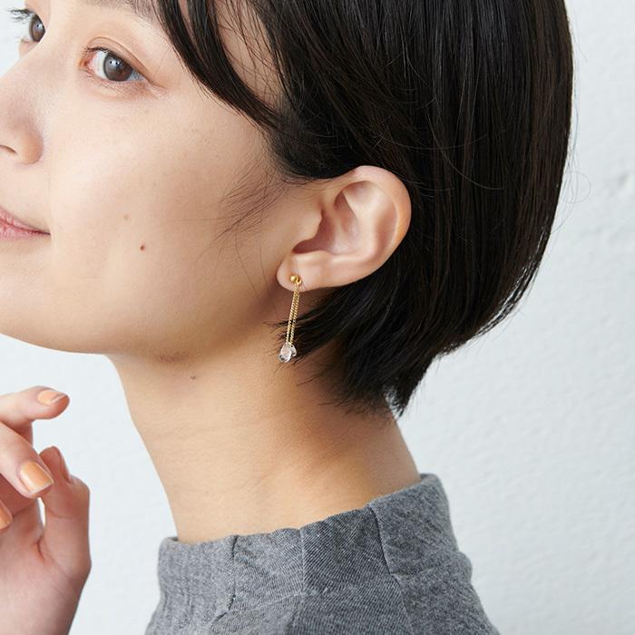 ガラス ピアス hario リトルティアーズ（金属アレルギー対応 チタンポスト）HARIO Lampwork Factry 日本製 HAW-LT-002 |  | 06