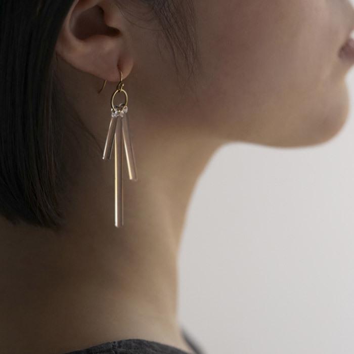 ガラス ピアス hario カナデ（金属アレルギー対応 チタンポスト）HARIO Lampwork Factry 日本製 HAA-K-002 |  | 07