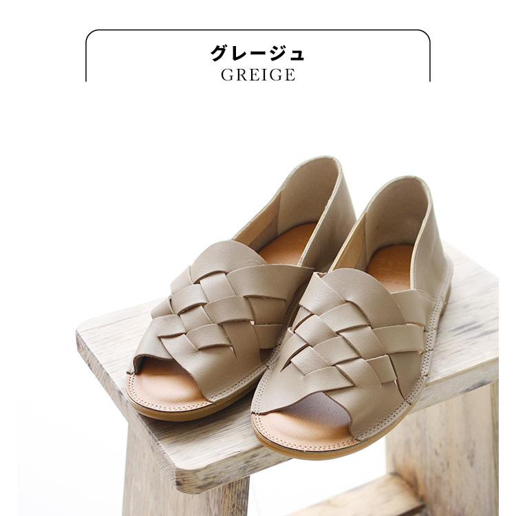 Recipe（レシピ） サンダル レディース 歩きやすい50代 ぺたんこ 日本