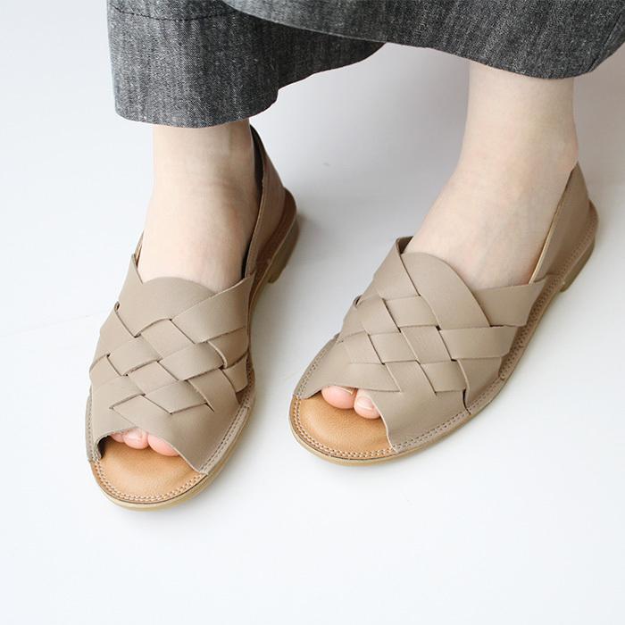 Recipe（レシピ） サンダル レディース 歩きやすい50代 ぺたんこ 日本