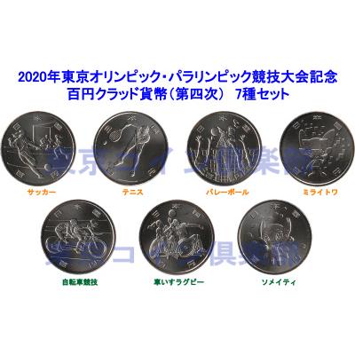 2020年東京オリンピック・パラリンピック競技大会記念　百円クラッド貨幣（第四次）  7種セット｜tokyo-coin