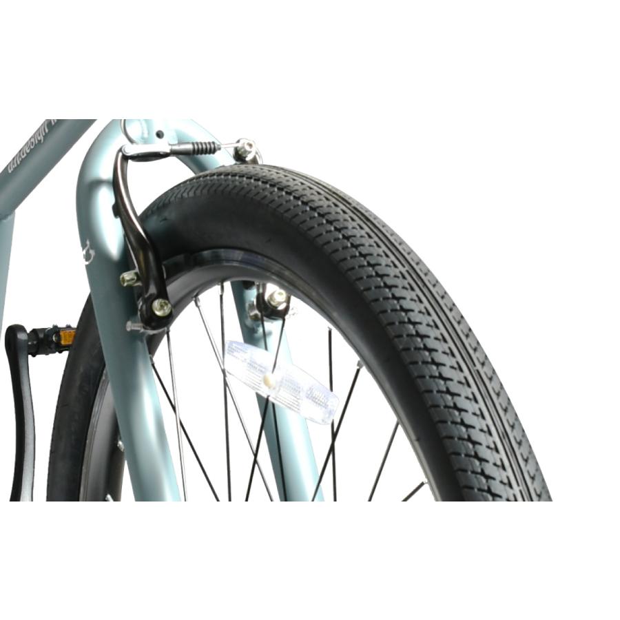 a.n.design-works クロスバイク 自転車 26インチ 7段変速 本体