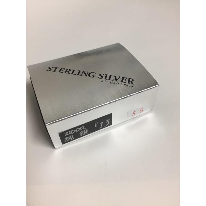 zippoライター ジッポー STERLING 純銀スターリングシルバー 5面