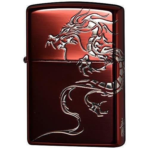 ZIPPO (ジッポー) ライター 2REDS-DR レッド タイガー & ドラゴン 2面エッチング イオンコーティング
