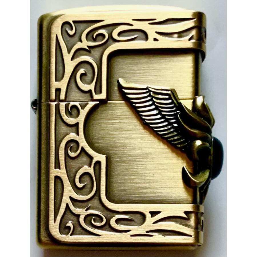 Zippo ジッポー ライター アーマー ストーンウィングメタル オニキス