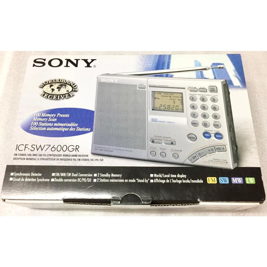 SONY 新品未開封品 短波ラジオ ICF-SW7600GR FMステレオ/LW/MW SONY 新品未開封品 短波ラジオ ICF-SW7600GR FMステレオ/LW/MW