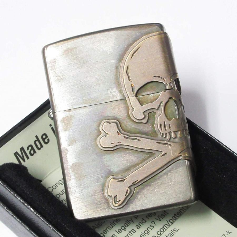 ZIPPO ジッポー ライター アンティークスカル ヴィンテージ ドクロ 2AB-SKULL｜tokyo-ec｜03