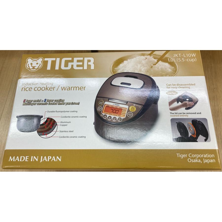 タイガー 海外向け TIGER IH炊飯器 W銅5層遠赤特厚釜 JKT-L10W 5.5CUP 