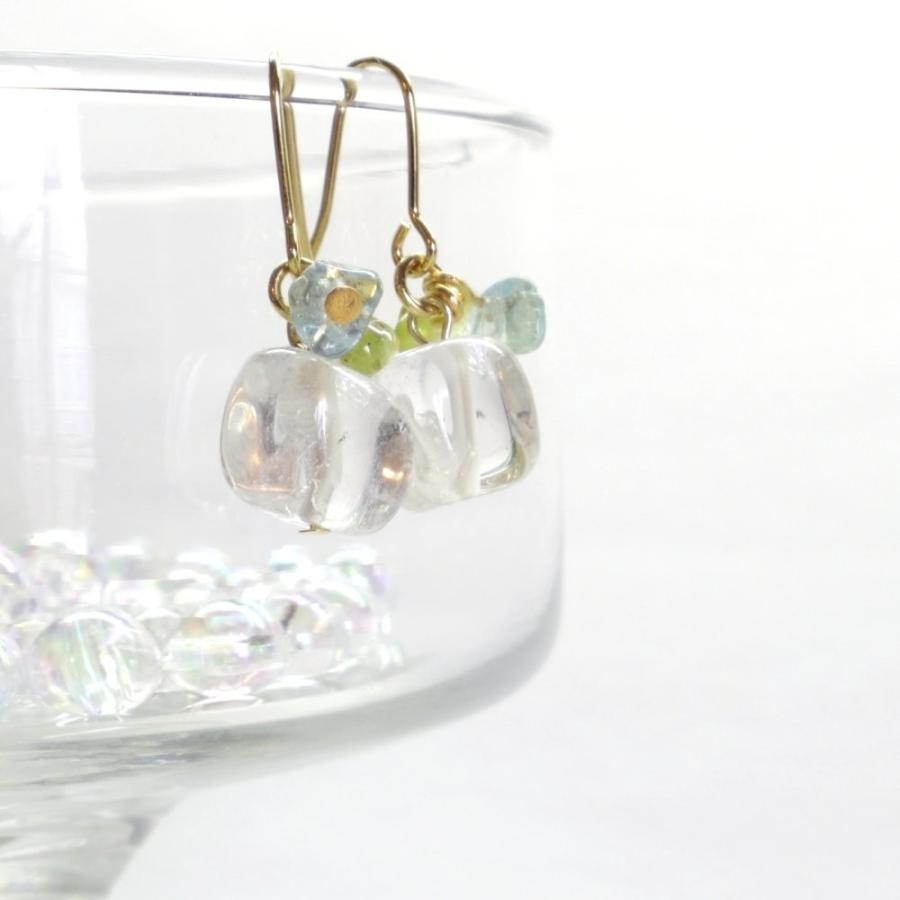 クリスタルキューブのコロンピアスチャーム＊