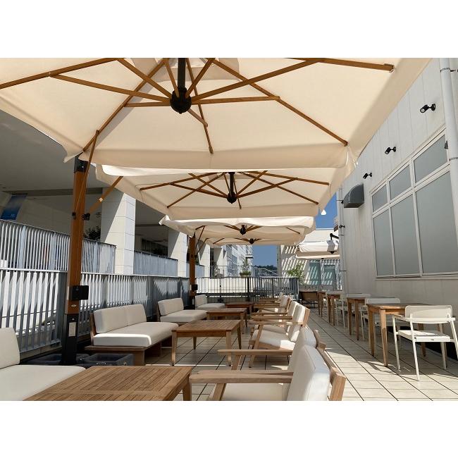 ウッドダブル/Wood Double（日よけ、大型ガーデンパラソル、スコラロ