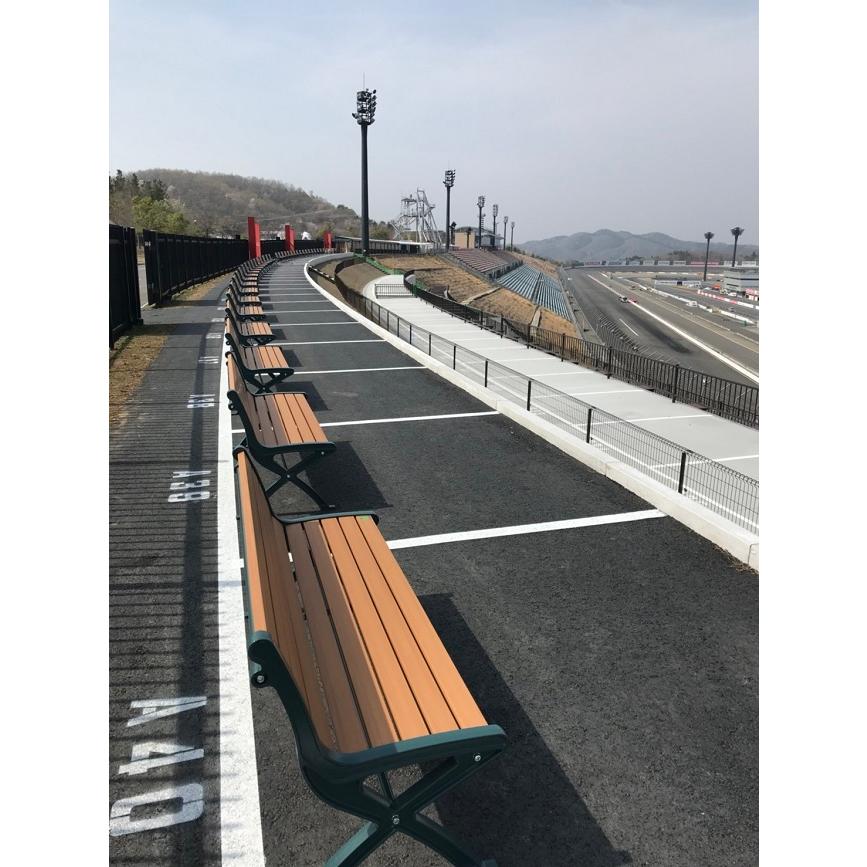 リサイクルベンチRB5-SW/品番：249-0130（本体）/規格：間口1500mm×奥行585mm×高さ750mm/ミヅシマ工業社製 ※屋外・屋内使用可能ベンチ