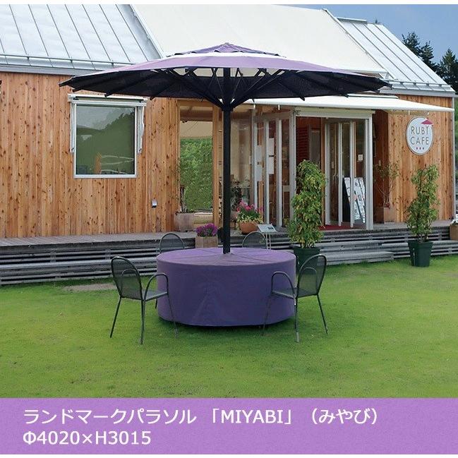 Miyabi みやび 開閉手動タイプ F40 H3015 和風パラソル 和傘イメージパラソル センターポール型パラソル 組立費用 チャーター送料別途要 東京ガーデニングスタイル 通販 Yahoo ショッピング