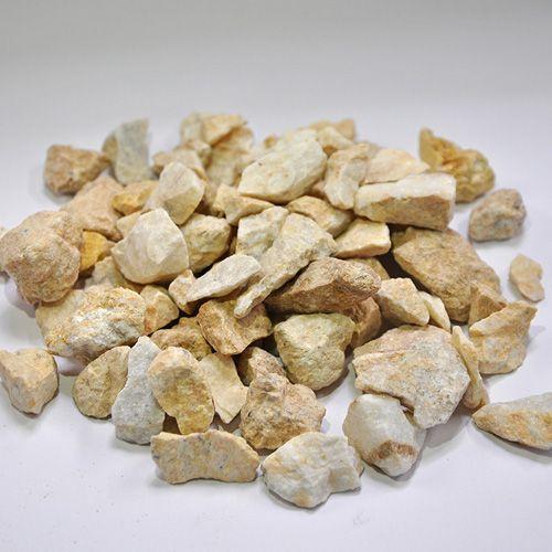 砂利/クラッシュマーブル（イエロー） 15袋セット 【個人様の配達：最寄り西濃運輸の営業所止め。 法人様の配達：会社ご住所にお届け（車上渡しリフト要）】