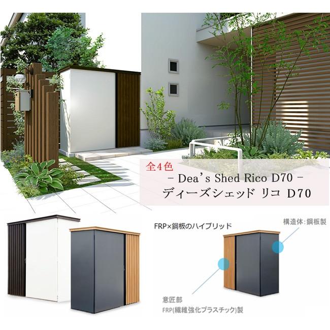 おしゃれ収納物置　ディーズシェッドリコ　D70（Dea's　Rico　shed　D70）