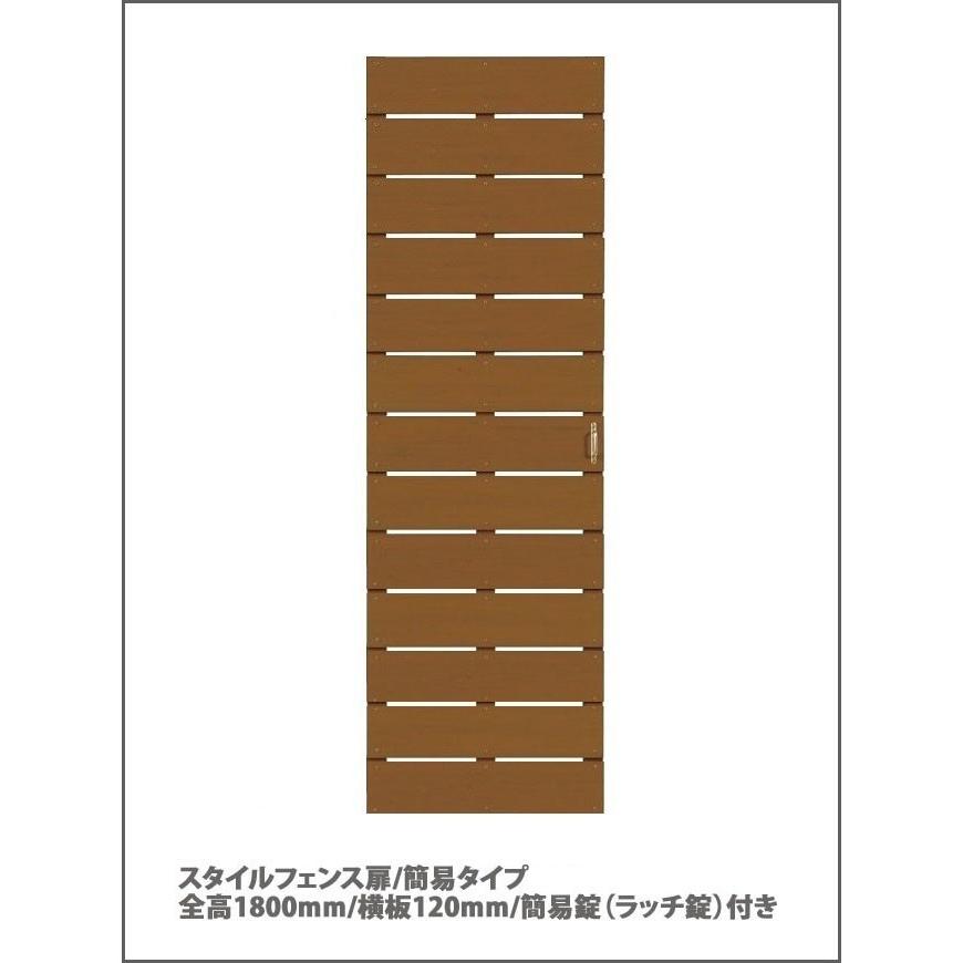 目隠しフェンス】商品名：スタイルフェンス扉/簡易タイプ（簡易取っ手 