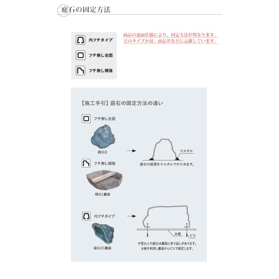 【NEW】リフェイクストーン【割栗石色62】サイズ：W550 x H250 x D400mm、約4.0kg、商品コード：A60CZN62W ※1個単品部材、フチ無し全面タイプ｜tokyo-gardening｜16