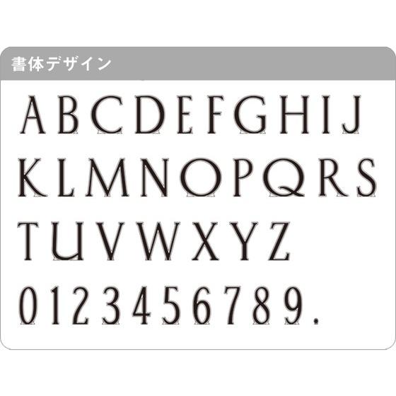 おしゃれなアルミ鋳物表札 ディーズガーデン製 表札 A04 Tタイプ （ブロックや塀の上部取付タイプ）｜tokyo-gardening｜03