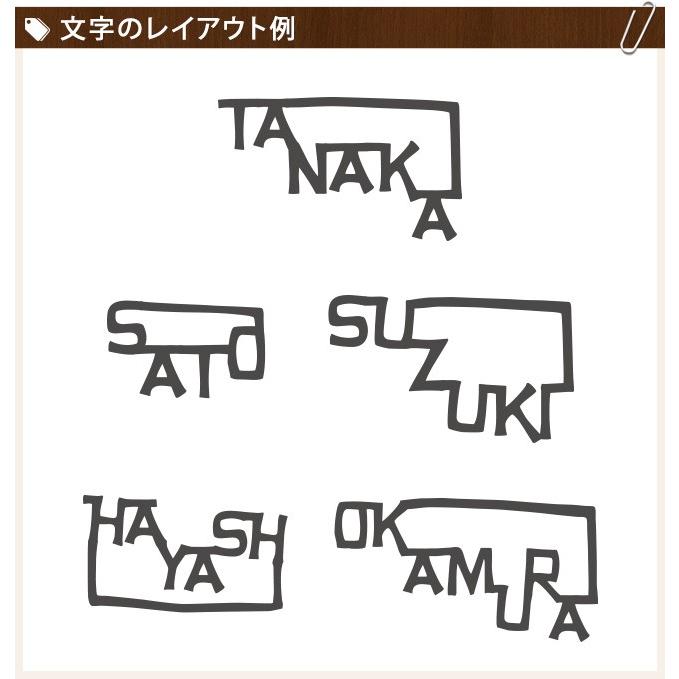 ステンレス製のレトロ調な切り文字表札　eiji 04（エイジ04）【ステンレス表札】【切り文字】【nido表札】｜tokyo-gardening｜03