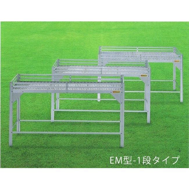 アルミ温室用フラワースタンドEM型スチールメッシュ製　EM-1645H-1（棚1段）