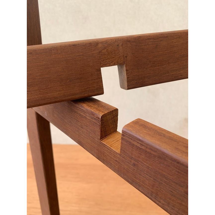【天然木ウリン材】ウリン製プランタースタンド 幅約270mm×奥行き約270mm×高さ約600mm【プランタースタンド 木製プランタースタンド 花台 鉢植台 鉢植置き】の画像