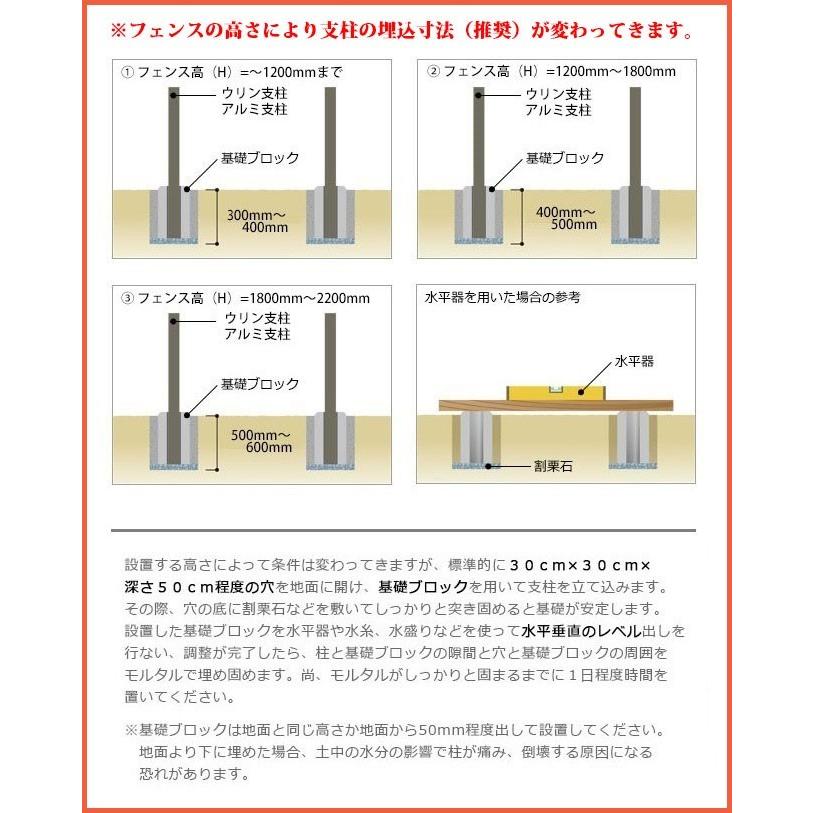 高級天然木支柱【目隠しフェンス ウリンフェンス用支柱 超硬質木材】ウリン支柱（70角）W70mm×D70mm×L2500mm【高耐久 木製支柱 ビリアン材】の画像