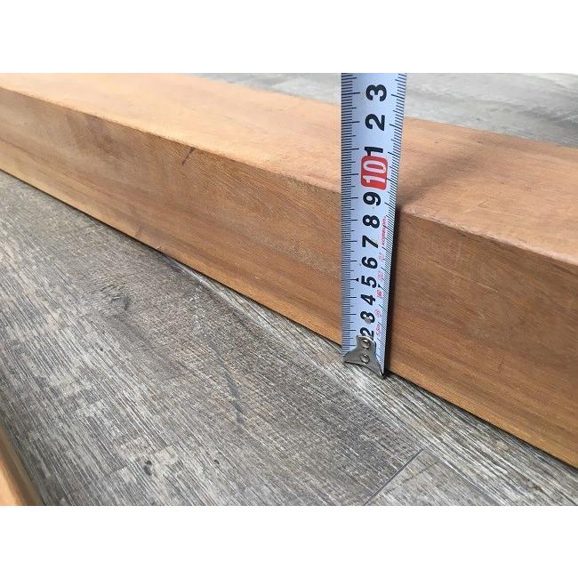 【目隠しフェンス 超硬質木材】ウリン支柱（90角）W90mm×D90mm×L1500mm/2本セット商品【高耐久 木製支柱 ビリアン材】の画像