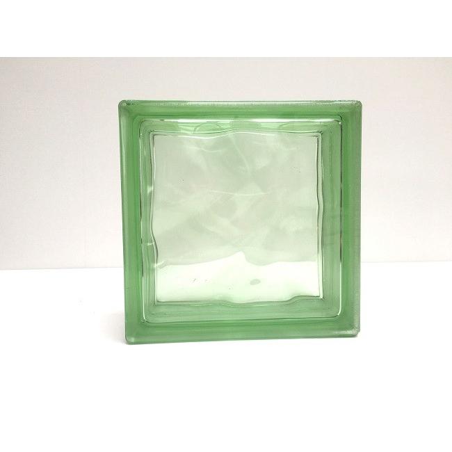 ガラスブロック クリスタルグリーン 5個セット商品（W190×H190×D80mm）