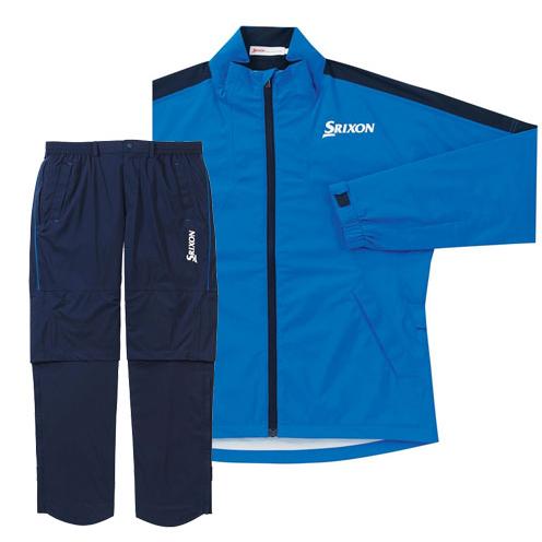 SRIXON/スリクソン ゴルフ 防風レインスーツ【ブルー/L】新品！ SRIXON [DUNLOP] ダンロップ スリクソン レインウェア ブルーネイビー
