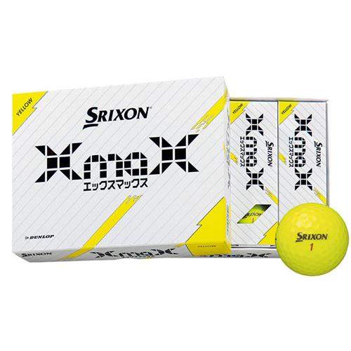 Srixon xmax ゴルフボール イエロー　18個　1.5ダース SRIXON スリクソン ゴルフボール XmaX エックスマックス 2024年モデル