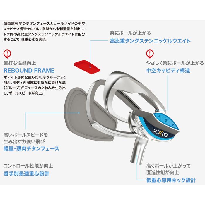 XXIO 13 ゼクシオ13 レディスアイアン 7本セット（＃6〜9、PW、AW、SW