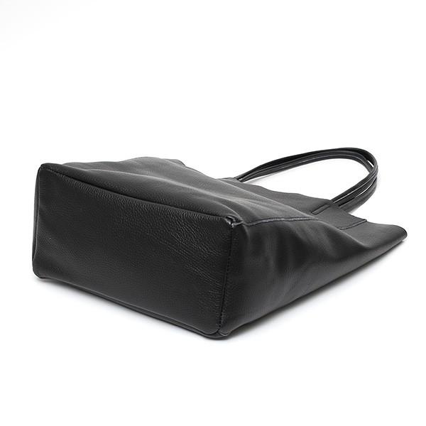 トートバッグ メンズ 縦型 a4 レザー ブラック 黒 黒色 レディース 本