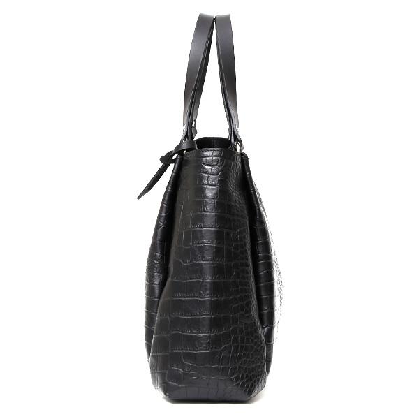 クロコ 型押し トートバッグ メンズ 本革 レザー ブラック 黒 黒色 ビジネスバッグ ビジネストート レディース ユニセックス | beau dessin | 02