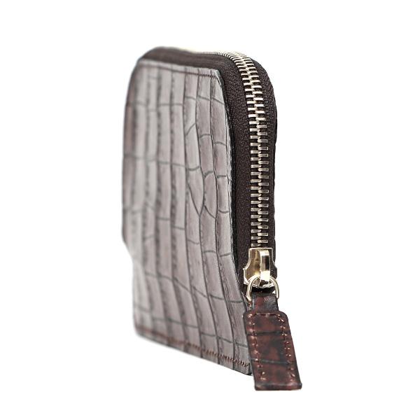 beau dessin（ボーデッサン） クロコ 型押し 長財布 束入れ 薄マチ