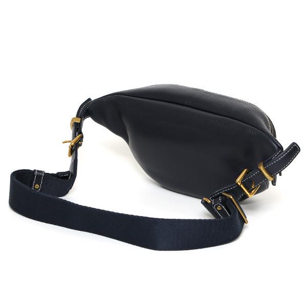 Fetia ボディバッグ メンズ レディース レザー 鞄 ブルー ネイビー