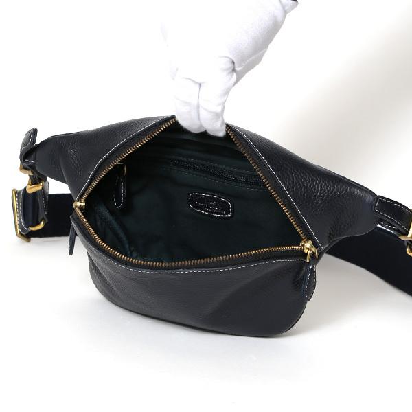 Fetia ボディバッグ メンズ レディース レザー 鞄 ブルー ネイビー