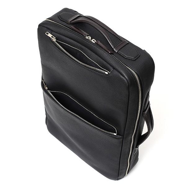 FIVE WOODS ビジネスバッグ 黒 レザー FIVE WOODS（ファイブウッズ） ブリーフケース レザー 大容量 出張