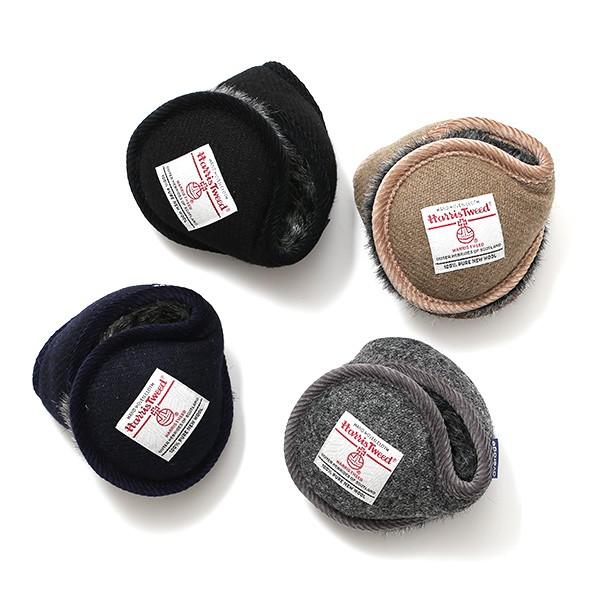 イヤーマフ イヤーマフラー 耳当て 防寒 ブラック 黒 黒色 メンズ レディース ハリスツイード 折りたたみ Har0004a01a01 東京ヒマワリ 通販 Yahoo ショッピング